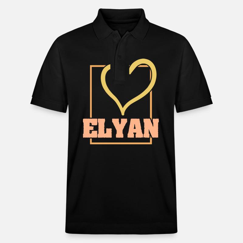 Cadeau pour Elyan - Polo PREPSTER bio Stanley/Stella Unisexe - noir