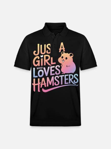 Hamster - Stanley/Stella Unisex Organic Polo Shirt PREPSTER - black