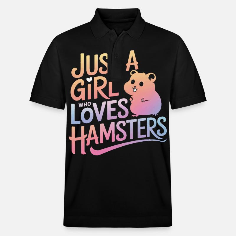 Hamster - Stanley/Stella Unisex Bio-Poloshirt PREPSTER - Schwarz