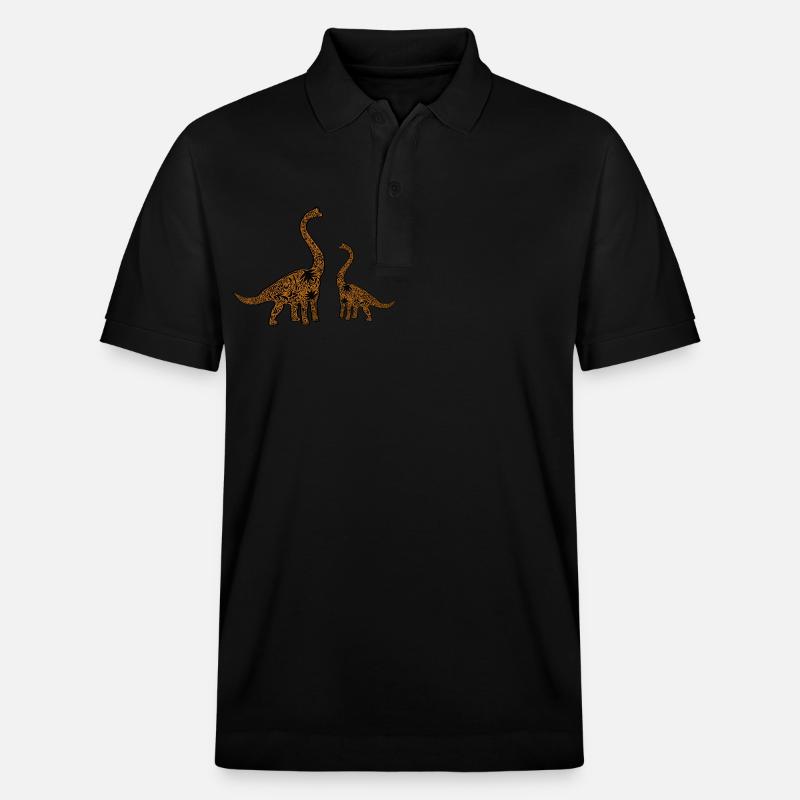 Brachiosaurier - Stanley/Stella Unisex Bio-Poloshirt PREPSTER - Schwarz