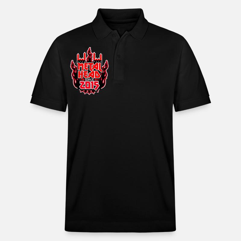 METALHEAD since 2015 - Stanley/Stella Unisex Bio-Poloshirt PREPSTER - Schwarz