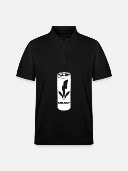 Energy Drink - Stanley/Stella Unisex Organic Polo Shirt PREPSTER - black