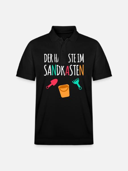 Sandkasten - Stanley/Stella Unisex Bio-Poloshirt PREPSTER - Schwarz