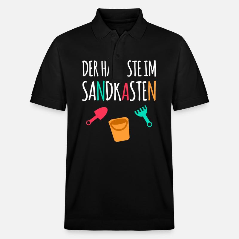 Sandkasten - Stanley/Stella Unisex Bio-Poloshirt PREPSTER - Schwarz