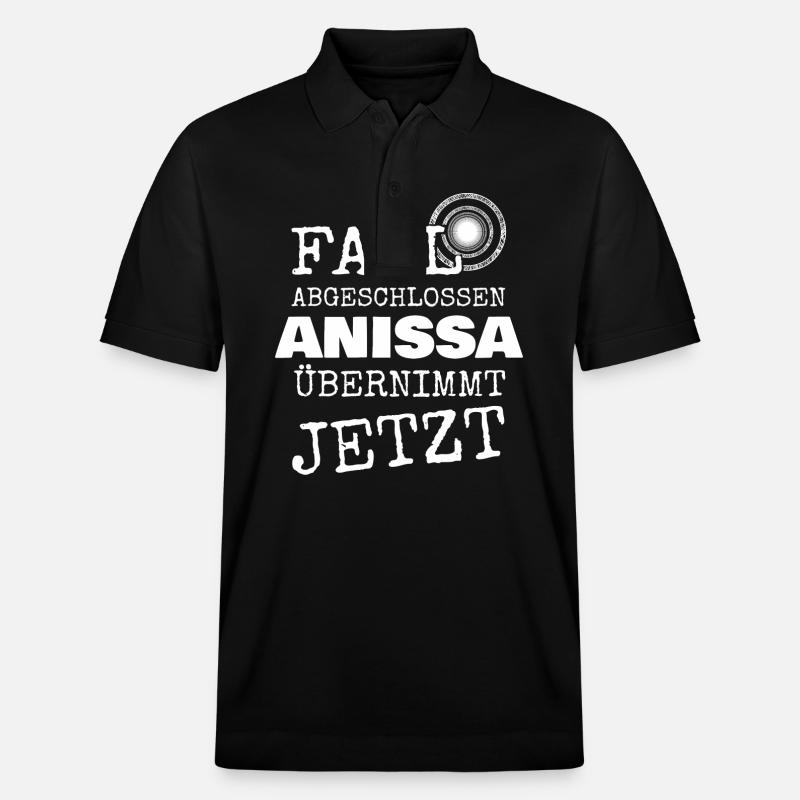 Anissa comme prénom - Polo PREPSTER bio Stanley/Stella Unisexe - noir