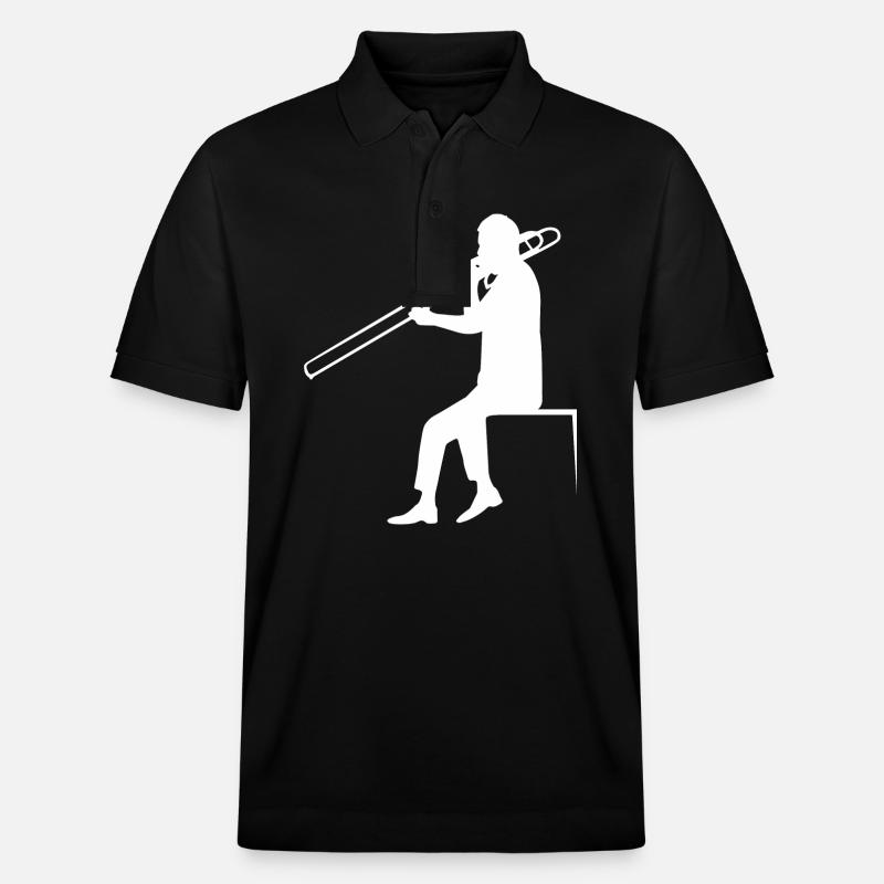 Posaune - Stanley/Stella Unisex Bio-Poloshirt PREPSTER - Schwarz