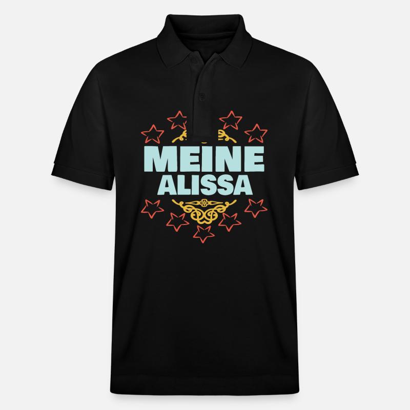Alissa als Mädchen - Stanley/Stella Unisex Bio-Poloshirt PREPSTER - Schwarz