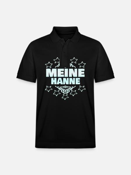 Hanne as a girl - Stanley/Stella Unisex Organic Polo Shirt PREPSTER - black