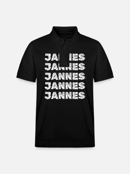 Jannes Jannes - Polo PREPSTER bio Stanley/Stella Unisexe - noir