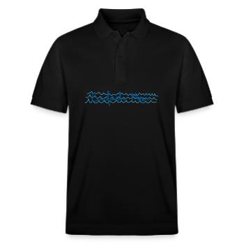 Einfach Meer - Stanley/Stella Unisex Bio-Poloshirt PREPSTER - Schwarz - Vorne - Roxy (174cm) & Andy (188cm)