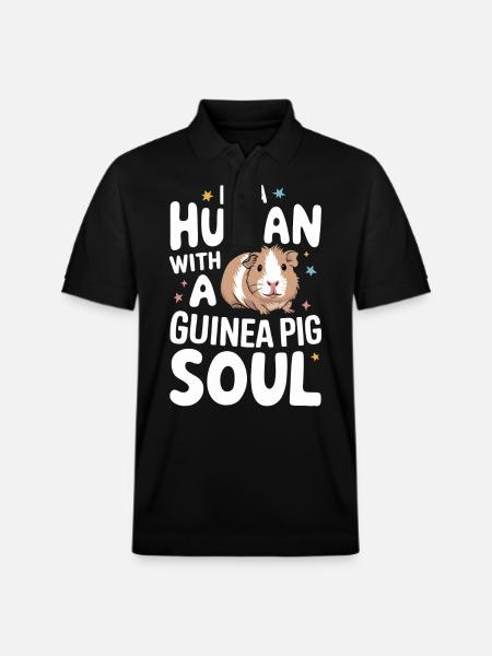 Guinea pig - Stanley/Stella Unisex Organic Polo Shirt PREPSTER - black