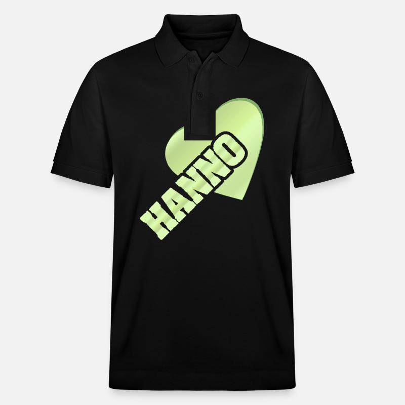 Hanno - Stanley/Stella Unisex Bio-Poloshirt PREPSTER - Schwarz