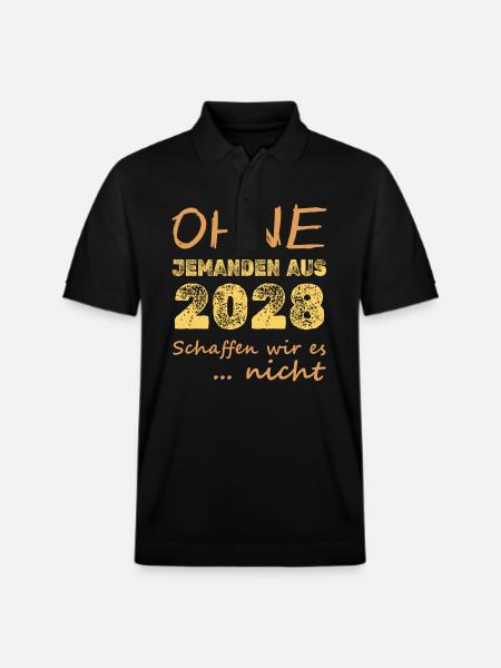 not 2028 - Stanley/Stella Unisex Organic Polo Shirt PREPSTER - black