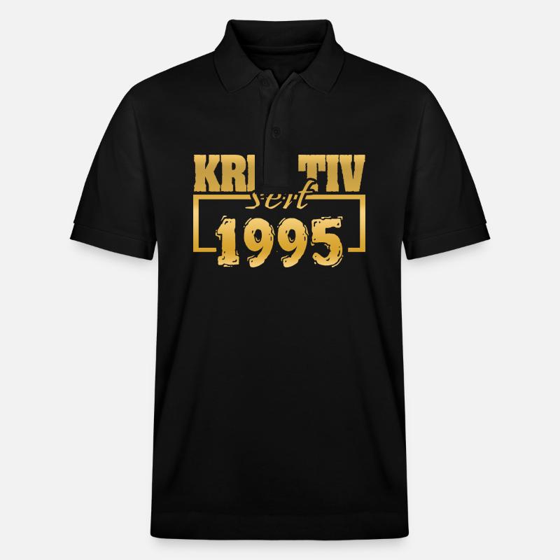Kunst 1995 - Stanley/Stella Unisex Bio-Poloshirt PREPSTER - Schwarz