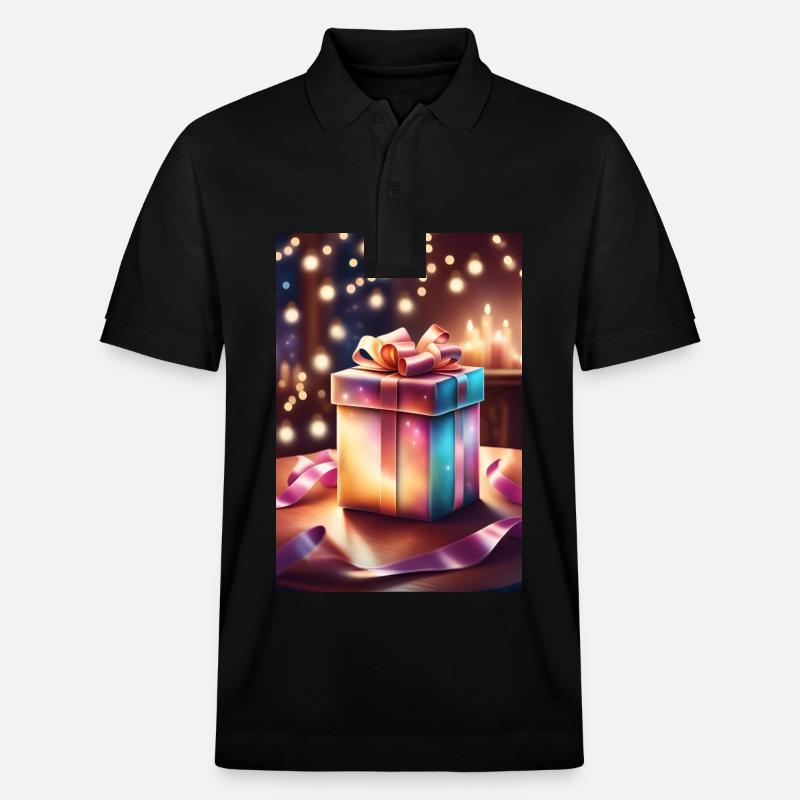 Super süße Weihnachtsgeschenkbox - Stanley/Stella Unisex Bio-Poloshirt PREPSTER - Schwarz