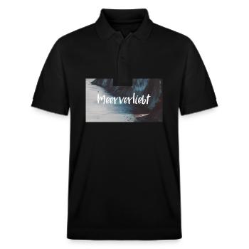 Meer Verliebt - Stanley/Stella Unisex Bio-Poloshirt PREPSTER - Schwarz - Vorne - Roxy (174cm) & Andy (188cm)