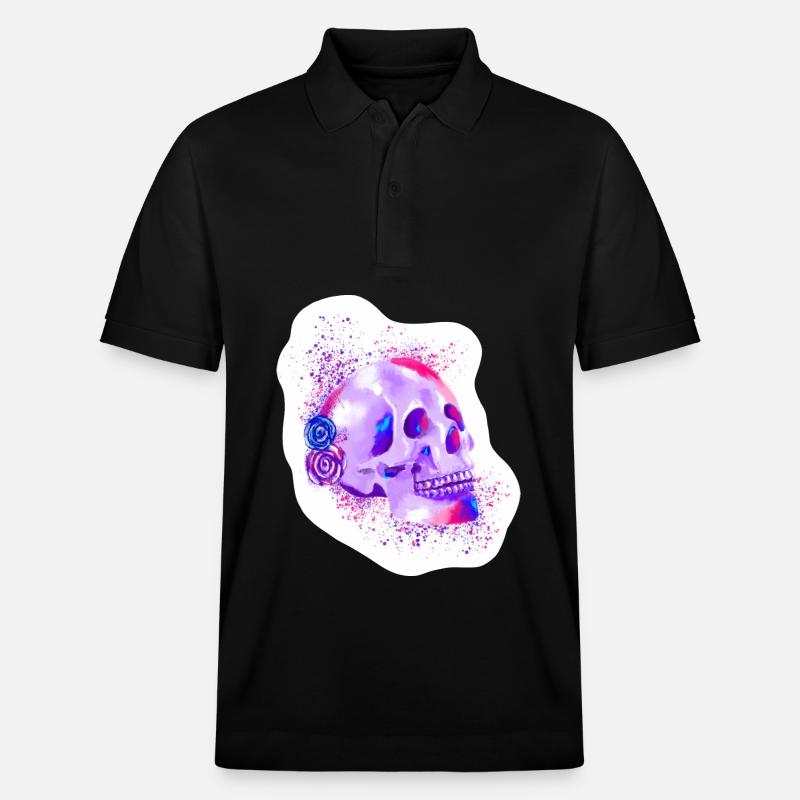 Schädel - Schädel - Stanley/Stella Unisex Bio-Poloshirt PREPSTER - Schwarz
