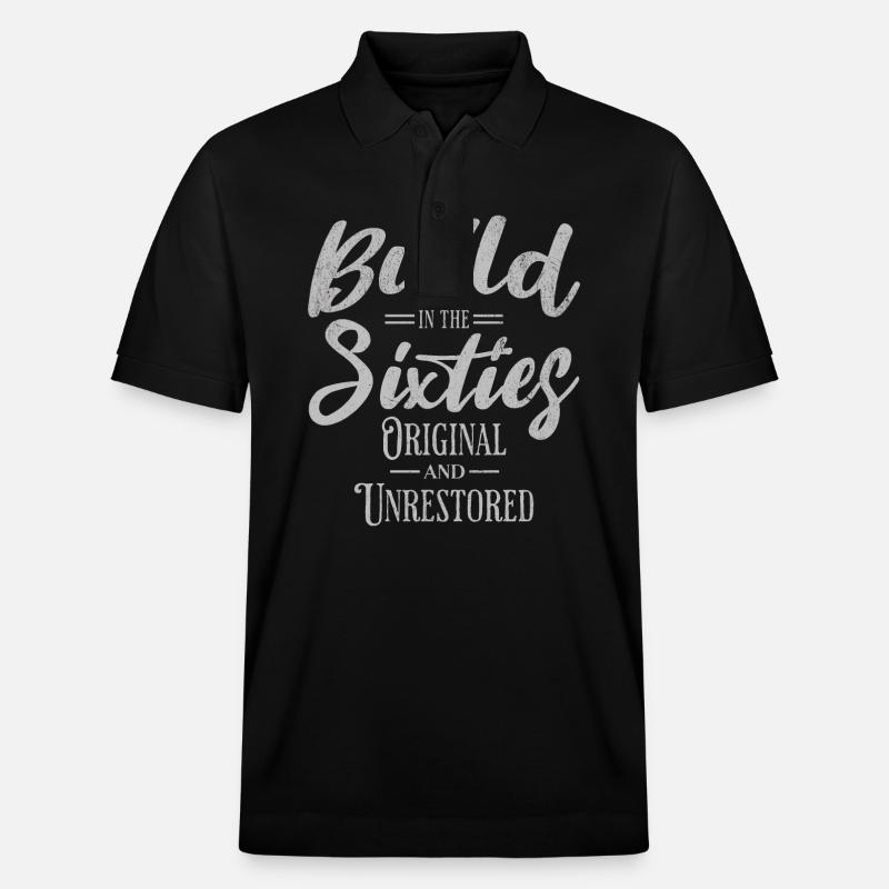 Construit dans les années soixante. - Polo PREPSTER bio Stanley/Stella Unisexe - noir
