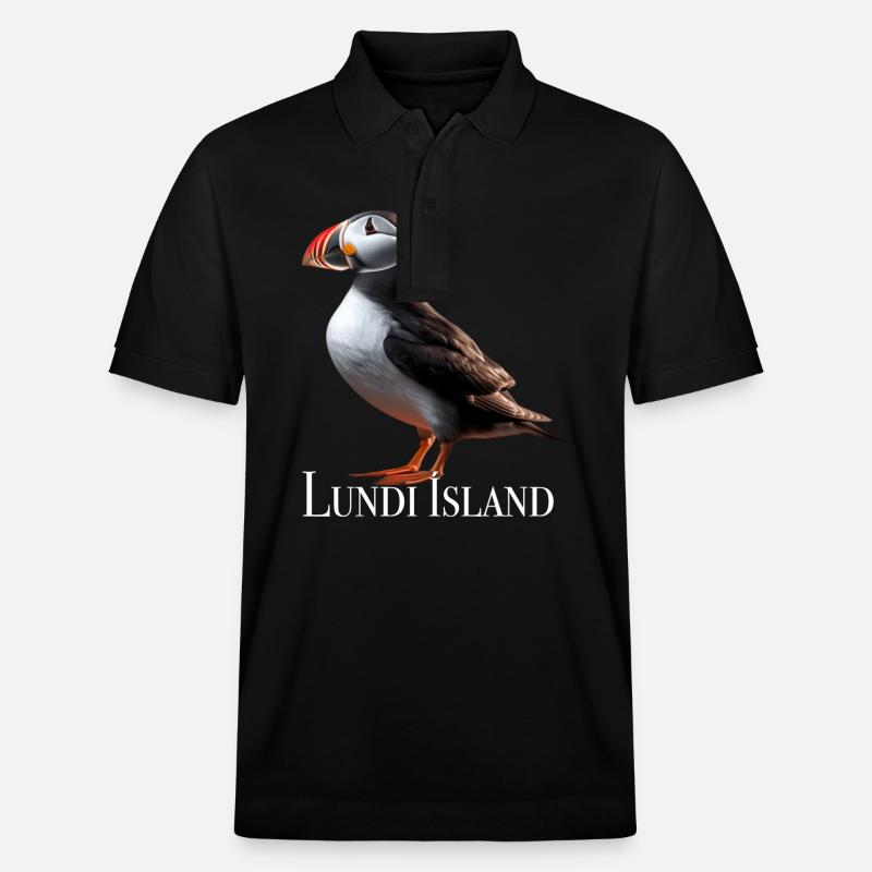 Lundi Island - Stanley/Stella Unisex Bio-Poloshirt PREPSTER - Schwarz