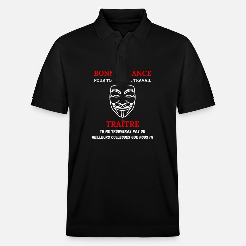 Ausscheiden eines Kollegen neue Arbeit - Stanley/Stella Unisex Bio-Poloshirt PREPSTER - Schwarz