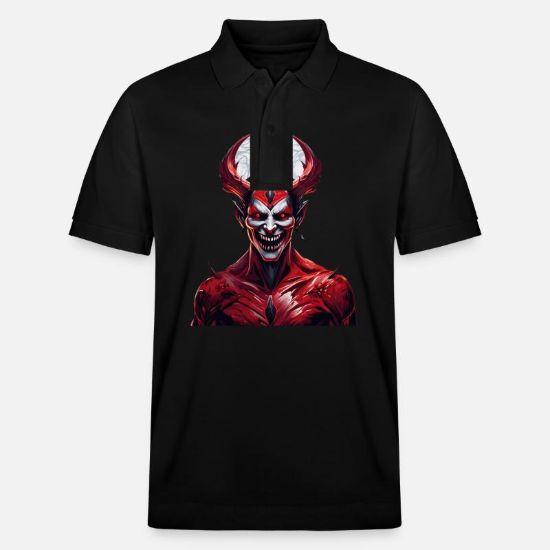Gruseliges Halloween-partykostüm Dämon - Polo PREPSTER bio Stanley/Stella Unisexe - noir