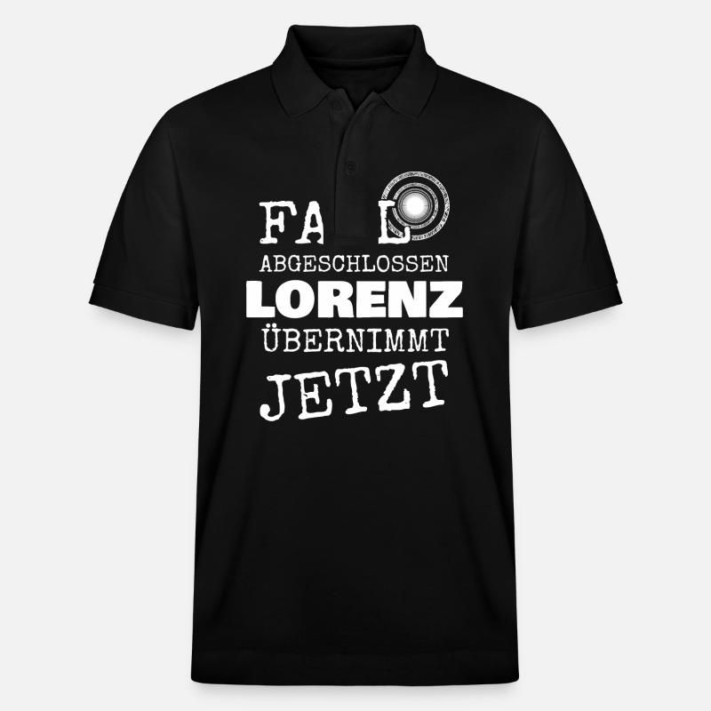 Prénom Lorenz - Polo PREPSTER bio Stanley/Stella Unisexe - noir