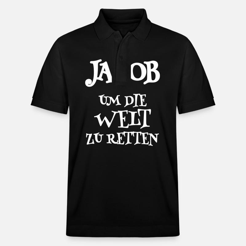 Sauveteur Jacob - Polo PREPSTER bio Stanley/Stella Unisexe - noir