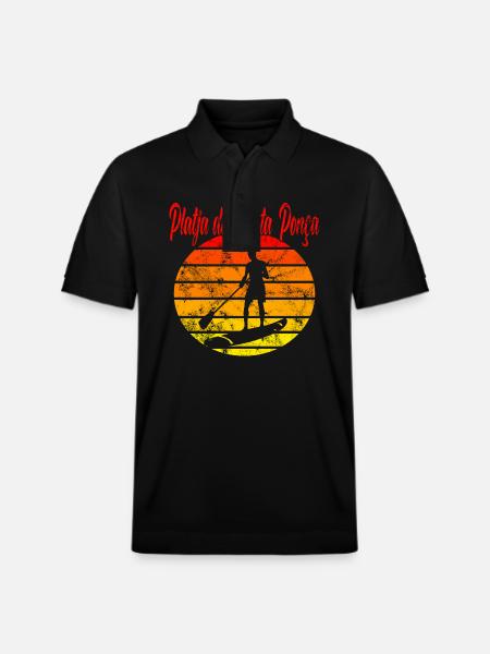 Platja de Santa Ponça - Stanley/Stella Unisex Organic Polo Shirt PREPSTER - black