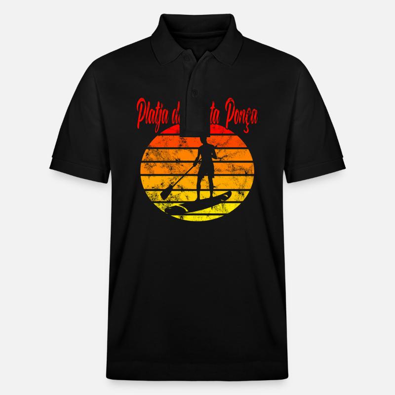 Platja de Santa Ponça - Stanley/Stella Unisex Bio-Poloshirt PREPSTER - Schwarz