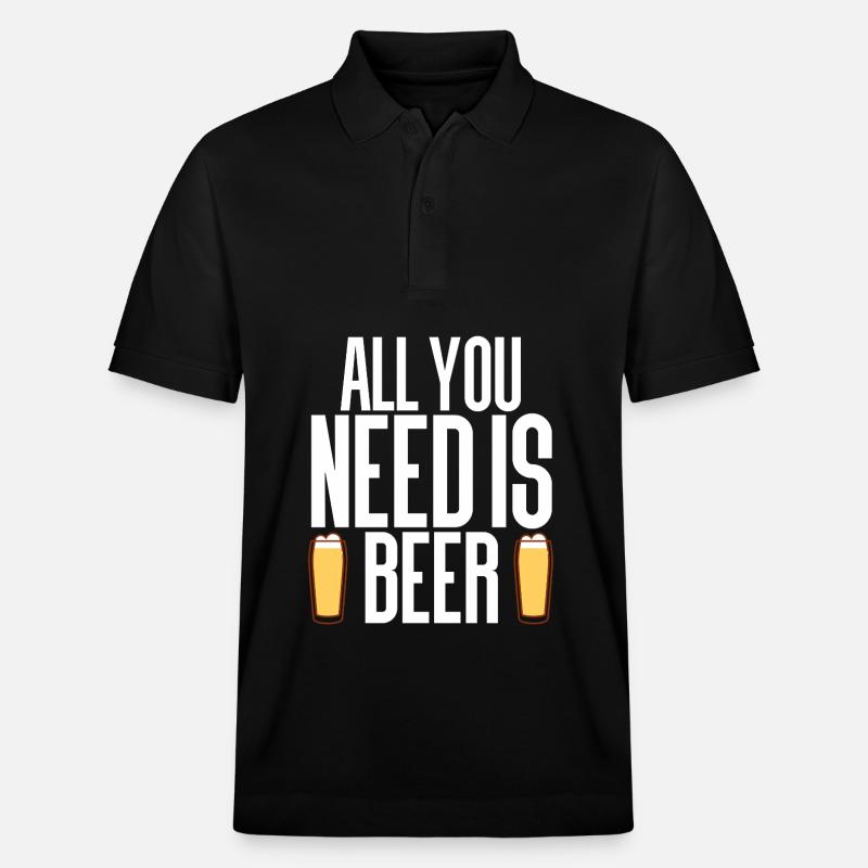 Bier - Stanley/Stella Unisex Bio-Poloshirt PREPSTER - Schwarz