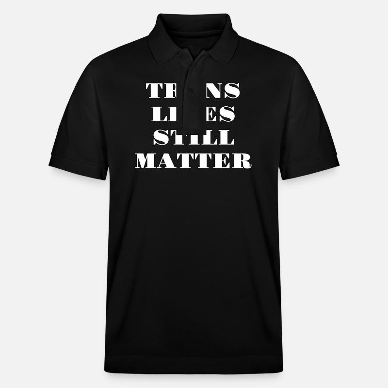 Les vies trans comptent toujours - Polo PREPSTER bio Stanley/Stella Unisexe - noir