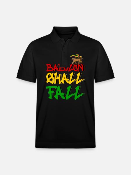 Babylon Shall Fall - Stanley/Stella Unisex Organic Polo Shirt PREPSTER - black