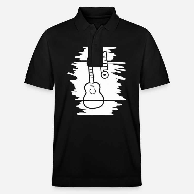 Thilo comme guitare - Polo PREPSTER bio Stanley/Stella Unisexe - noir