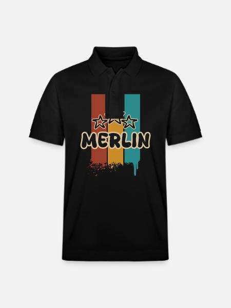 Merlin Merlin - Polo PREPSTER bio Stanley/Stella Unisexe - noir