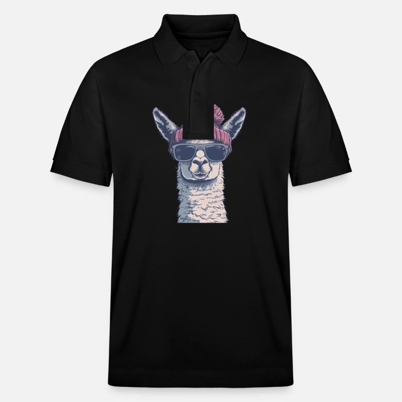 Chilllama Deluxe - Stanley/Stella Unisex Bio-Poloshirt PREPSTER - Schwarz