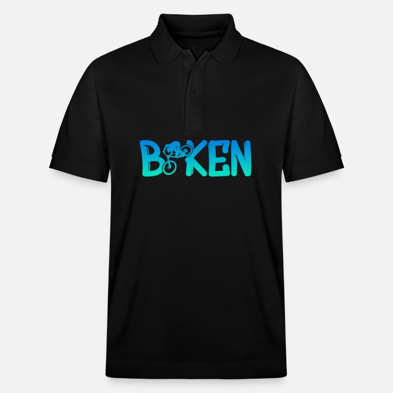 Fahrrad Bike Biker - Stanley/Stella Unisex Bio-Poloshirt PREPSTER - Schwarz