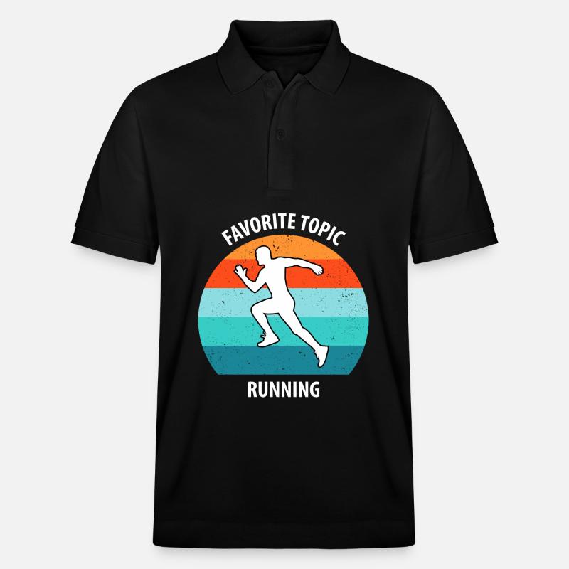Faire du jogging - Polo PREPSTER bio Stanley/Stella Unisexe - noir