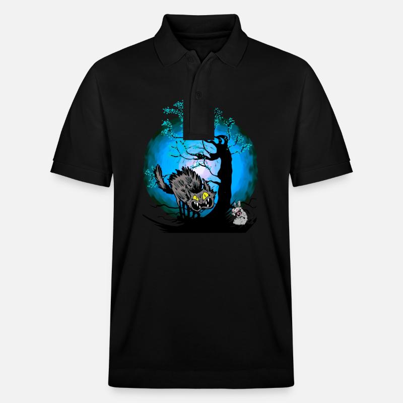 Halloween Chat Chats Souris - Polo PREPSTER bio Stanley/Stella Unisexe - noir