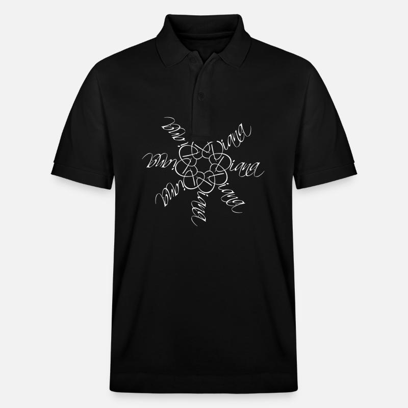 Diana Nom Nom Mandala - Polo PREPSTER bio Stanley/Stella Unisexe - noir