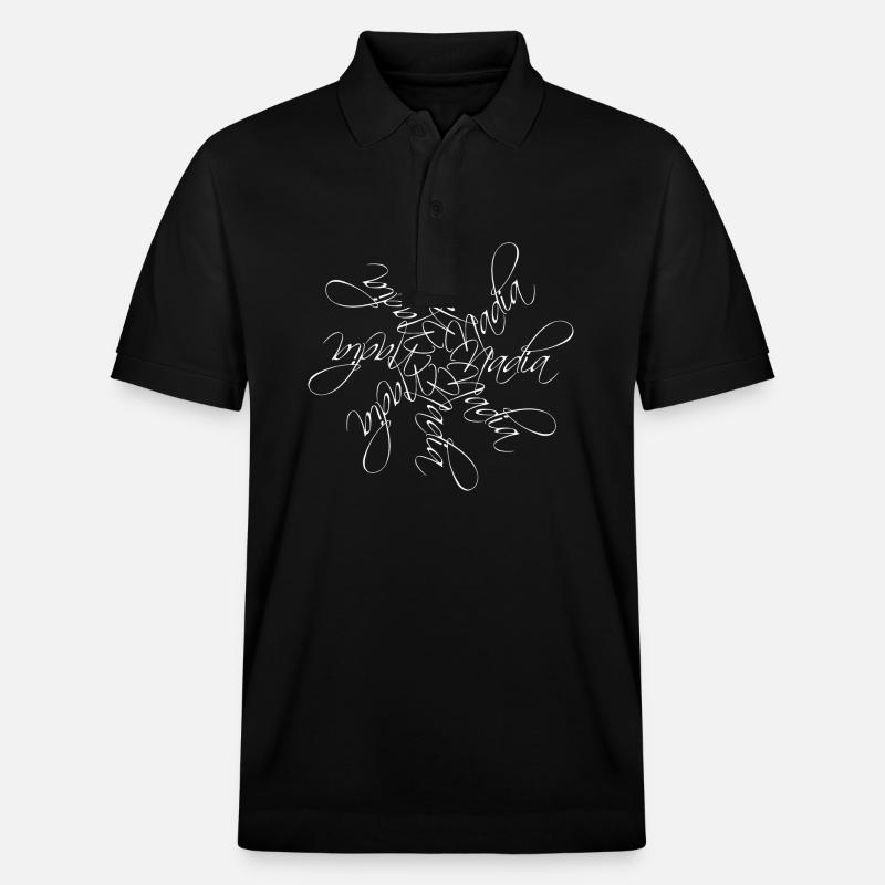 Nadia Nom Nom Mandala - Polo PREPSTER bio Stanley/Stella Unisexe - noir