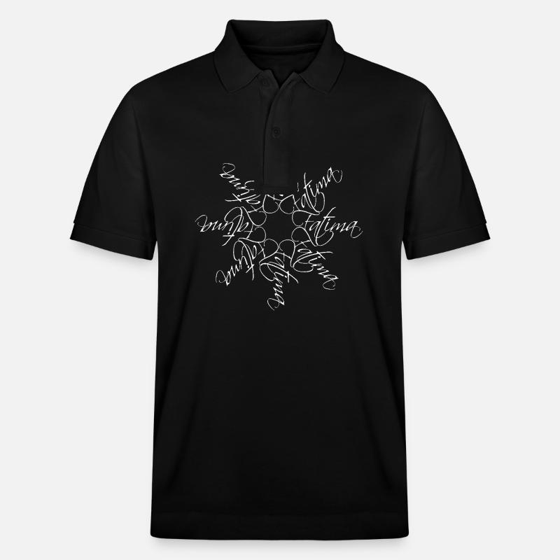 Fatima Nom Nom Mandala - Polo PREPSTER bio Stanley/Stella Unisexe - noir