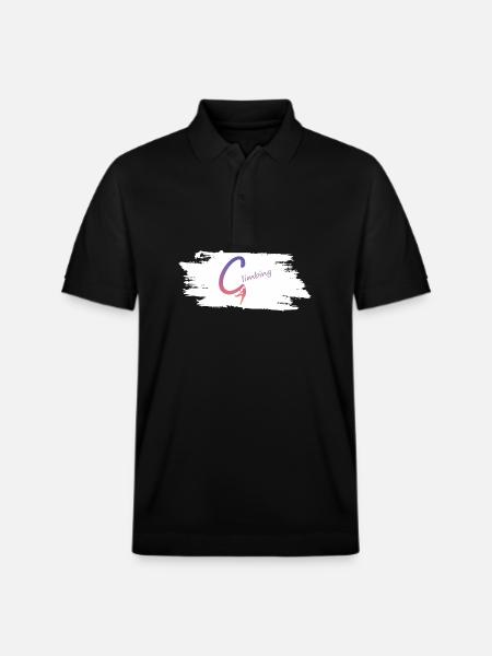 Climbing Klettern Bouldern - Stanley/Stella Unisex Bio-Poloshirt PREPSTER - Schwarz