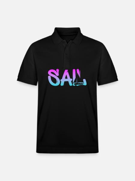 segeln sailing - Stanley/Stella Unisex Bio-Poloshirt PREPSTER - Schwarz