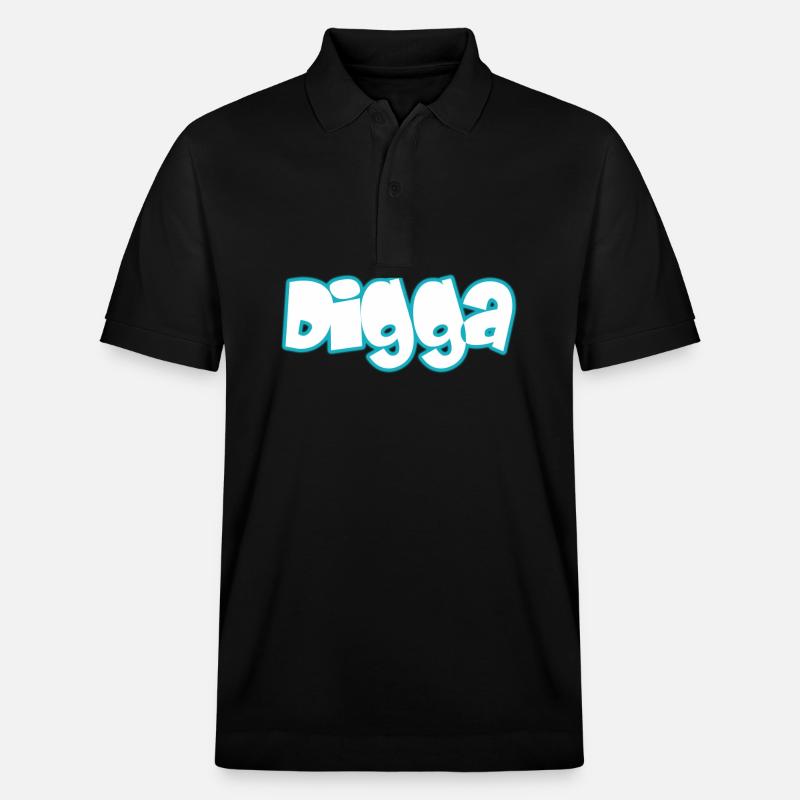 Digga - Stanley/Stella Unisex Bio-Poloshirt PREPSTER - Schwarz
