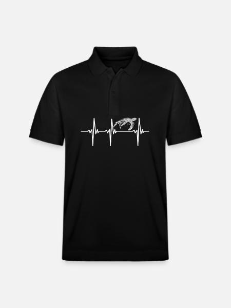Heartbeat for turtles - Stanley/Stella Unisex Organic Polo Shirt PREPSTER - black