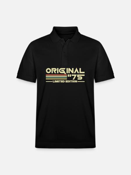 1975 - Stanley/Stella Unisex Organic Polo Shirt PREPSTER - black