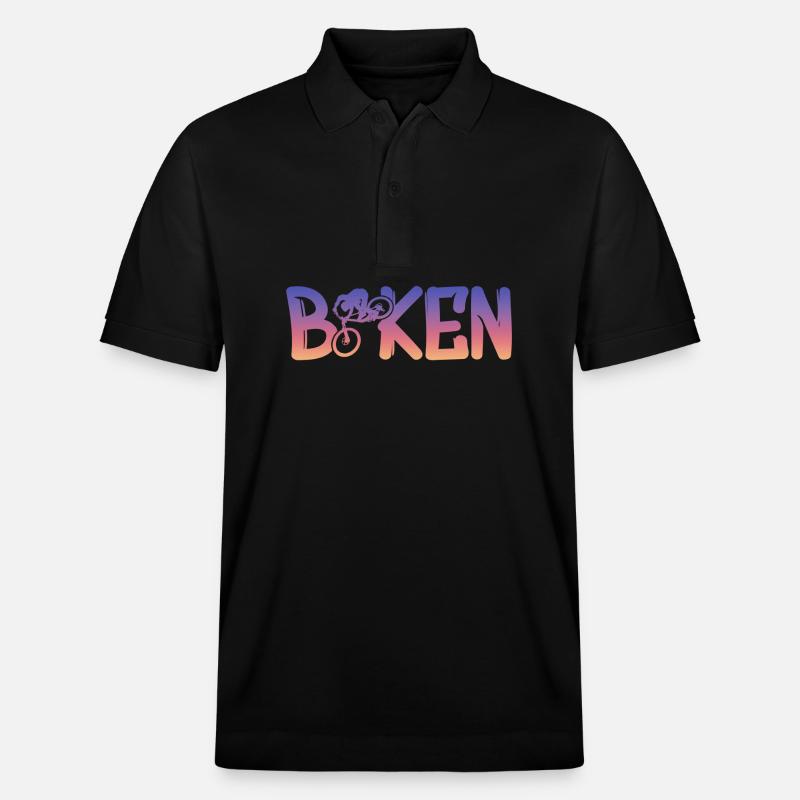 Biken - Stanley/Stella Unisex Bio-Poloshirt PREPSTER - Schwarz