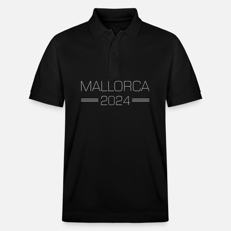 Mallorca 2024 - Stanley/Stella Unisex Bio-Poloshirt PREPSTER - Schwarz