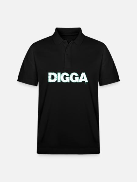 Digga - Stanley/Stella Unisex Bio-Poloshirt PREPSTER - Schwarz