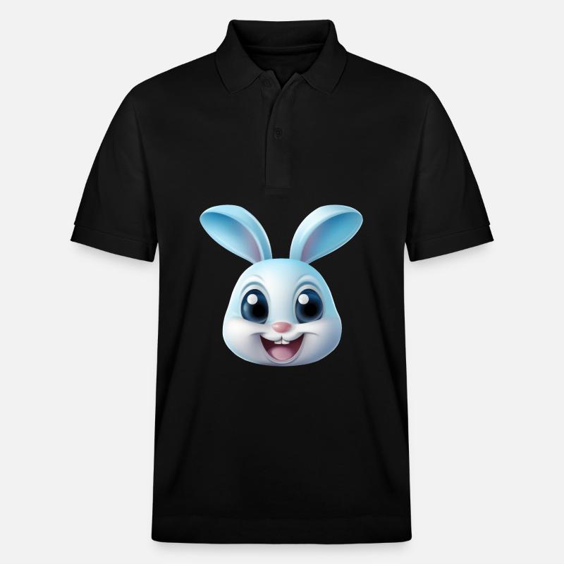 Rabbit Rabbit - Stanley/Stella Unisex Organic Polo Shirt PREPSTER - black